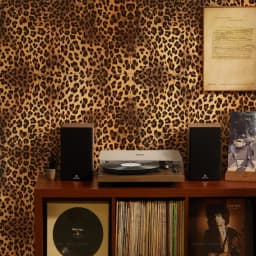Leopard Print Self-adhesive Wallpaper for Home Decoration Dining Room Living Room Bedroom TV Background Wall PVC Sticker