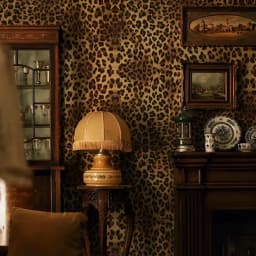Leopard Print Self-adhesive Wallpaper for Home Decoration Dining Room Living Room Bedroom TV Background Wall PVC Sticker