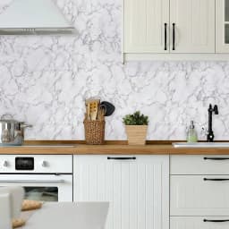 55cm Marble Vinyl Self Adhesive Wallpaper Waterproof Contact Paper PVC Wall Stickers for Kitchen Livingroom Home Decorative Film