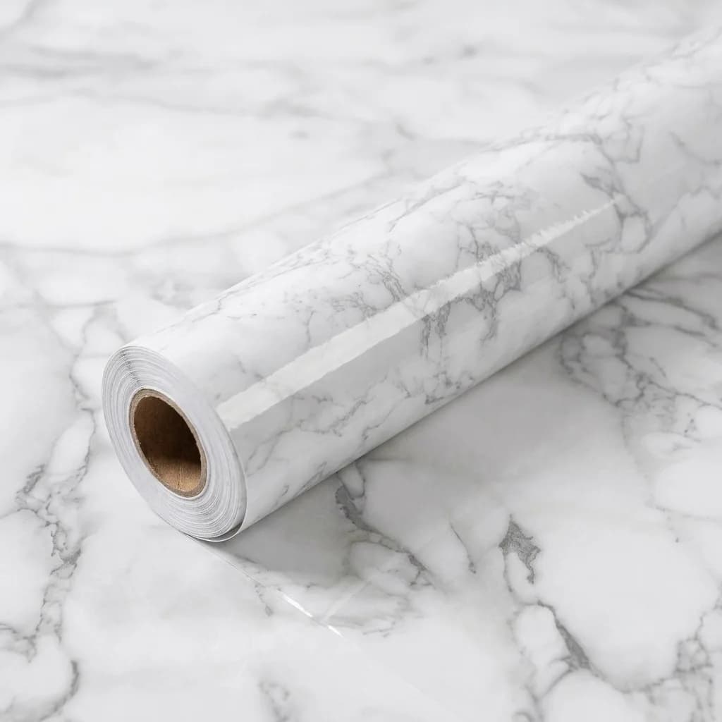 55cm Marble Vinyl Self Adhesive Wallpaper Waterproof Contact Paper PVC Wall Stickers for Kitchen Livingroom Home Decorative Film