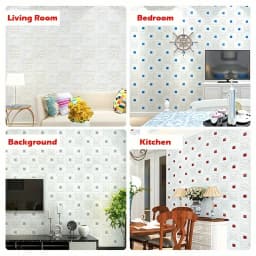 1/5/10Pcs 70x70cm Big Size Ceiling Wallpaper 3D Brick Waterproof Wall Stickers Foam Self-Adchive Wall Decoration