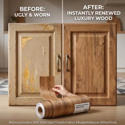 55cm 3D Wood Grain Self Adhesive PVC Wallpaper Waterproof Stickers for Wardrobe Cupboard Table Furniture Home Decor