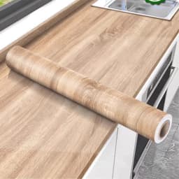 55cm 3D Wood Grain Self Adhesive PVC Wallpaper Waterproof Stickers for Wardrobe Cupboard Table Furniture Home Decor