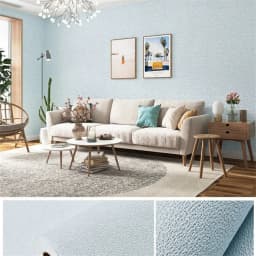 50cmX2.8m/10m Linen Self-adhesive PVC Solid Color 3D Foam Thickened Waterproof Background Wall Home Decor Wallpaper Wall Sticker