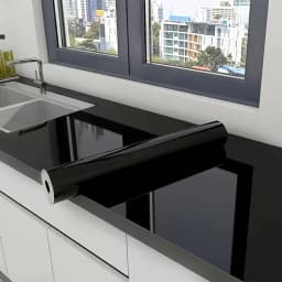 Marble Self-Adhesive Film - Water/Oil Resistant PVC Wallpaper for Kitchen Backsplash & Countertops - Peel & Stick