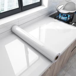 Marble Self-Adhesive Film - Water/Oil Resistant PVC Wallpaper for Kitchen Backsplash & Countertops - Peel & Stick