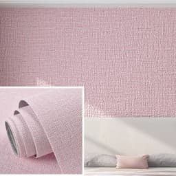 50cmX2.8M/10m Linen 3D Foam Self-adhesive Solid Color PVC Thickened Waterproof Background Wall Renovation Wallpaper Wall Sticker