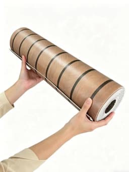 40cmx3m Brown Stripe Pattern Wall Sticker Peel&Stick Waterproof Stain Resistant Wallpaper Home Living Room Ceiling Wall Decor