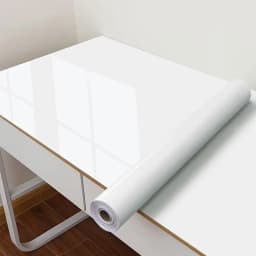 Glossy White Stickers Vinyl Self Adhesive Waterproof Oil Proof Sticker Kitchen Counter Panels Furniture Renovation Wallpaper