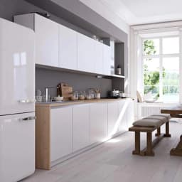 Glossy White Stickers Vinyl Self Adhesive Waterproof Oil Proof Sticker Kitchen Counter Panels Furniture Renovation Wallpaper