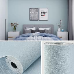 3D Self-Adhesive Linen Wallpaper Continuous Waterproof Wall Stickers Living Room Bedroom Kitchen Cabinet Waterproof Wall Sticker