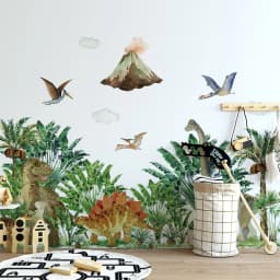 Large Cartoon Dinosaur Wall Stickers - Removable Peel & Stick For Kids Room Bedroom DIY Home Decor Wall Art Decals