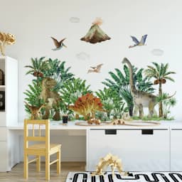 Large Cartoon Dinosaur Wall Stickers - Removable Peel & Stick For Kids Room Bedroom DIY Home Decor Wall Art Decals