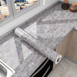 PVC marble self-adhesive wallpaper suitable for restaurant kitchen living room background wall waterproof and oil-proof sticker