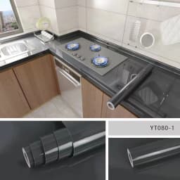 PVC marble self-adhesive wallpaper suitable for restaurant kitchen living room background wall waterproof and oil-proof sticker