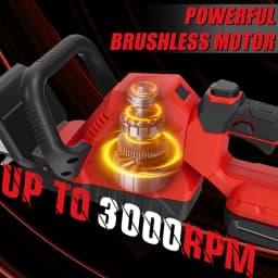 3000RPM Brushless Electric Hedge Trimmer Handheld Lawn Mower Cordless Garden Shrub Pruning Tools For Milwaukee 18V Battery Pin