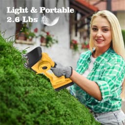 Electric Goddess Brushless For Dewalt 20V Battery Pin 2 in 1 Cordless Grass Shears Garden Hedge Trimmer Rechargeable Power Tool