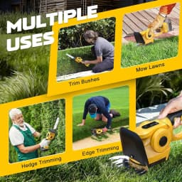 Electric Goddess Brushless For Dewalt 20V Battery Pin 2 in 1 Cordless Grass Shears Garden Hedge Trimmer Rechargeable Power Tool