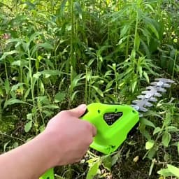 2 In 1 Cordless Electric Hedge Trimmer Rechargeable Handheld Household Lawn Shrub Weeding Pruning Mower Garden Tools
