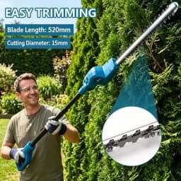 New Electric High Branch Hedge Trimmer Brushless Cordless Telescopic Hedge Shear For Makita 18V Battery Pin Garden Power Tools