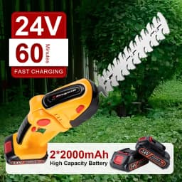 2 IN 1 Cordless Electric Hedge Trimmer 20000RPM Rechargeable Handheld Household Shrub Weeding Pruning Mower Garden Tools