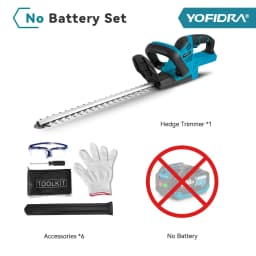 YOFIDRA 2000W Electric Hedge Trimmer 15000RPM Cordless Lawn Mower Hedge Pruner Trimmer Garden Power Tool For Makita Battery Pin