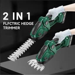 20000RPM 2 IN 1 Cordless Electric Hedge Trimmer Rechargeable Handheld Household Shrub Weeding Pruning Mower Garden Tools