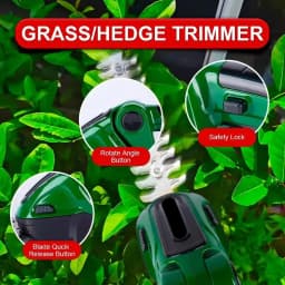 20000RPM Electric Brushless Trimmer Handheld 2 IN 1 Cordless Electric Hedge Trimmer for Makita 18V Battery Home Gardening Tools