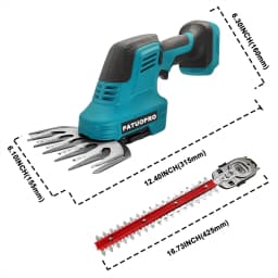 2 IN 1 Cordless Electric Hedge Trimmer Rechargeable Handheld Grass Cutter Hedge Trimmer For Makita 18V Battery(No Battery)