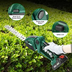 20000 RPM 2 IN 1 Electric Hedge Trimmer Cordless Portable High Power Lawn Mower Pruner Weeding Garden Tool For Makita 18VBattery