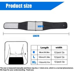 Adjustable Waist Belt Brace Self Heating Magnetic Back Waist Support Belt Lumbar Brace Massage Band