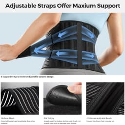 1PCS Back Brace for Lower Back Pain for Women Men with Lumbar Pad - Back Support Belt with 7 Stays for Heavy Lifting,Sciatica