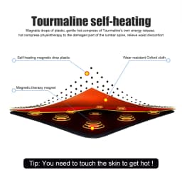 Tourmaline Self-heating Magnetic Therapy Waist Belt Lumbar Support Back Waist Support Brace Double Banded Adjustable