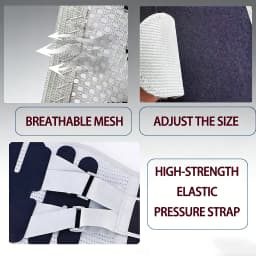 Adjustable Breathable Mesh Waist Support Belt with Steel Splints for Men Women Lightweight Lower Back Support for Work Sports