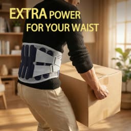 Adjustable Breathable Mesh Waist Support Belt with Steel Splints for Men Women Lightweight Lower Back Support for Work Sports