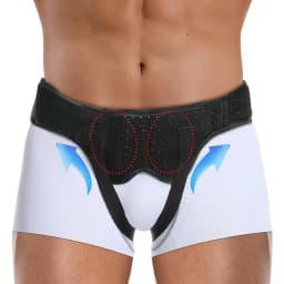 Hernia Belt for Bilateral, Double/Single Inguinal, Groin Hernia Support Truss for Men Women, with 2 Removable Compression Pads