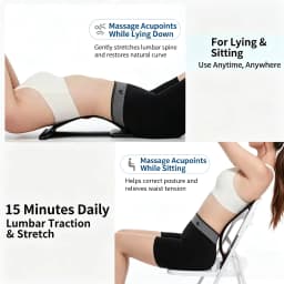 Lumbar Relief Device Cervical Spine Lumbar Spine Stretching Corrector Lumbar Massager Lumbar Support Tool Waist Stretcher