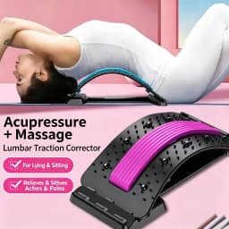 Lumbar Relief Device Cervical Spine Lumbar Spine Stretching Corrector Lumbar Massager Lumbar Support Tool Waist Stretcher