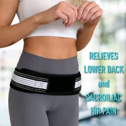 Sacroiliac SI Joint Hip Belt - Lower Back Support Brace for Men and Women - Pelvic Support Belt - Trochanter Belt