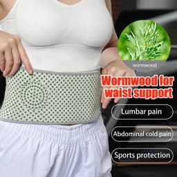 Mugwort Therapy Self Heating Warm Waistband High Elasticity Waist Support Belt Lower Back Brace Meridian Body Care Accessory