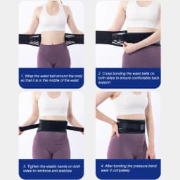 1PCS Lower Back Brace for Pain Relief- Adjustable Lumbar Support Belt with 4 Steel Stays,Breathable & Posture Corrector for Work
