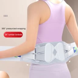 1PCS Adjustable Lumbar Support Belt for Men Women, Breathable Back Support Belt, Waist Brace