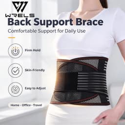 Lumbar Support Belt Anti-Skid Back Braces Waist Belt for Men Women Work Lower Back Pain Relief Spine Lumbar Support Belt