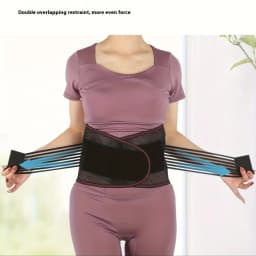 1pc Adjustable Back Support Belt, Breathable Mesh Lumbar Support Brace for Work Sports, Waist Protector for Men Women