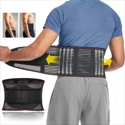 1pc Adjustable Back Support Belt, Breathable Mesh Lumbar Support Brace for Work Sports, Waist Protector for Men Women