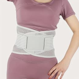 1pc Adjustable Back Support Belt, Breathable Mesh Lumbar Support Brace for Work Sports, Waist Protector for Men Women