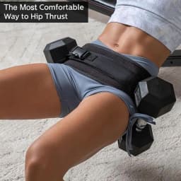 Weight-Bearing Waist Belt Dumbbell Hip Thrust Belt Hip Thrust Weight Lifting Belt Portable Glute Bridge Training Strap Home Gym