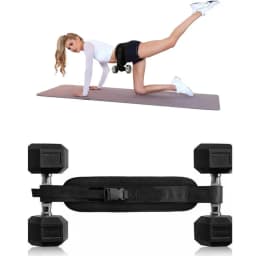 Weight-Bearing Waist Belt Dumbbell Hip Thrust Belt Hip Thrust Weight Lifting Belt Portable Glute Bridge Training Strap Home Gym