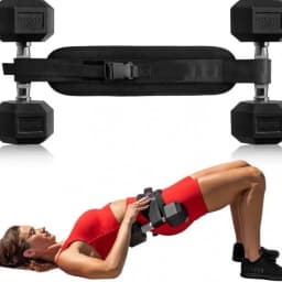 Weight-Bearing Waist Belt Dumbbell Hip Thrust Belt Hip Thrust Weight Lifting Belt Portable Glute Bridge Training Strap Home Gym