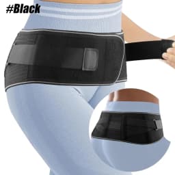 Sacroiliac SI Joint Belt with Dual Tension Straps, Breathable Pelvic Support Brace for Sciatica, Postpartum Recovery & Hip Pain